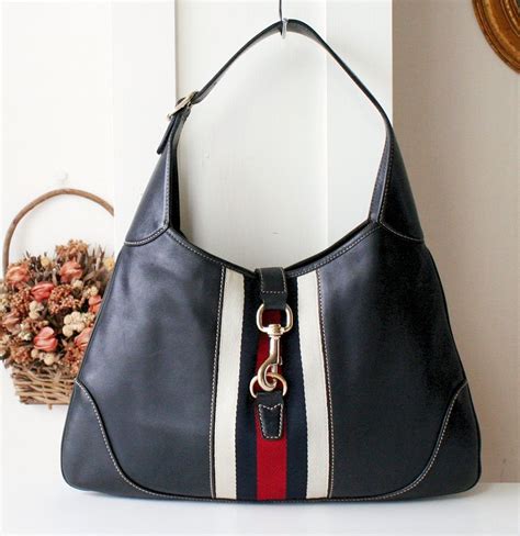 gucci hobo bag navy blue